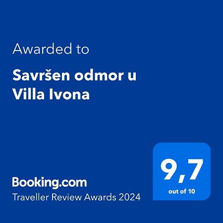 Savrsen Odmor U Villa Ivona زادار المظهر الخارجي الصورة